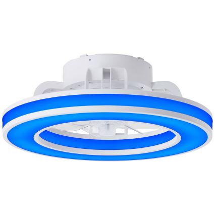 Brilliant - LED RGBW Pritemdomas lubinis ventiliatorius MONDELLO LED/26W/230V 2700-6500K diametras 41,5 cm balta + nuotolinio valdymo pultas