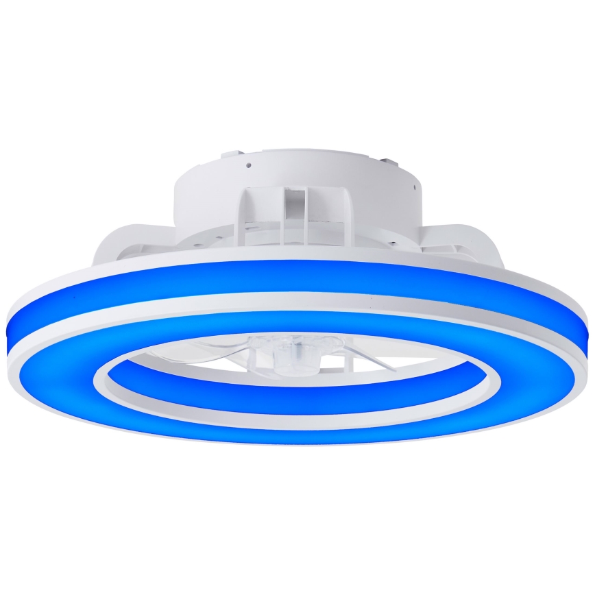 Brilliant - LED RGBW Pritemdomas lubinis ventiliatorius MONDELLO LED/26W/230V 2700-6500K diametras 41,5 cm balta + nuotolinio valdymo pultas