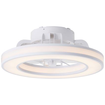 Brilliant - LED RGBW Pritemdomas lubinis ventiliatorius MONDELLO LED/26W/230V 2700-6500K diametras 41,5 cm balta + nuotolinio valdymo pultas