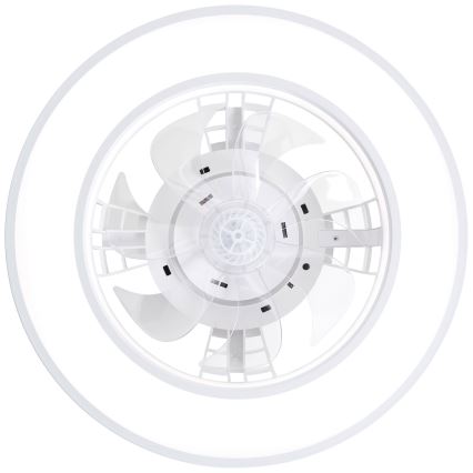 Brilliant - LED RGBW Pritemdomas lubinis ventiliatorius MONDELLO LED/26W/230V 2700-6500K diametras 41,5 cm balta + nuotolinio valdymo pultas