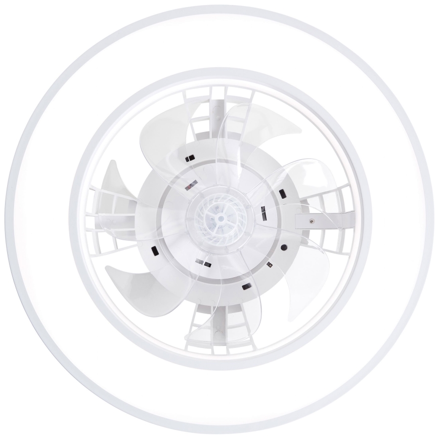 Brilliant - LED RGBW Pritemdomas lubinis ventiliatorius MONDELLO LED/26W/230V 2700-6500K diametras 41,5 cm balta + nuotolinio valdymo pultas