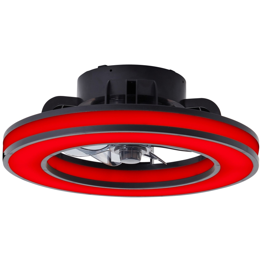 Brilliant - LED RGBW Pritemdomas lubinis ventiliatorius MONDELLO LED/26W/230V 2700-6500K diametras 41 cm juoda + nuotolinio valdymo pultas