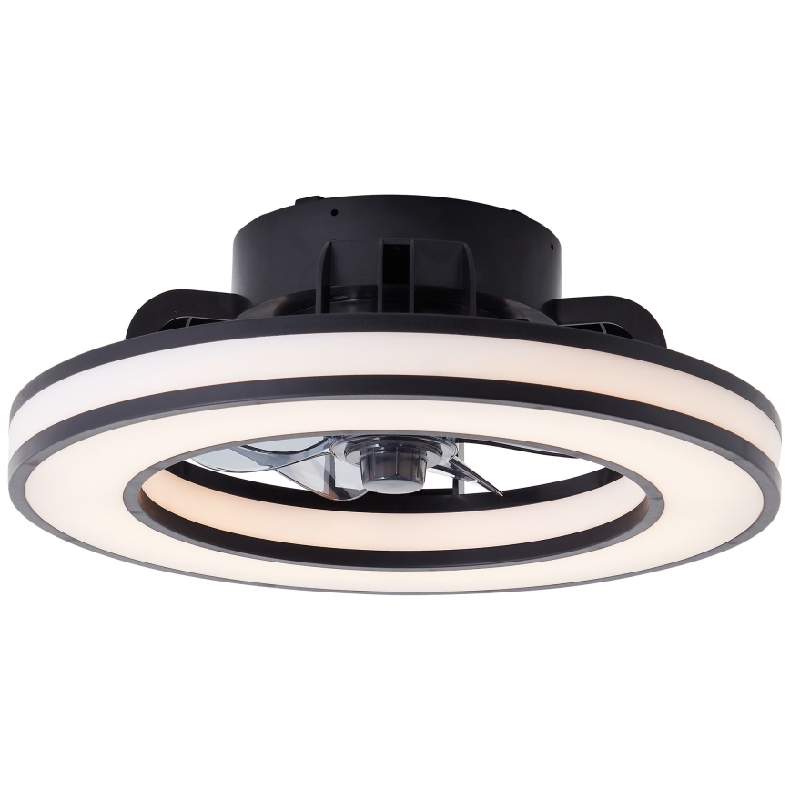Brilliant - LED RGBW Pritemdomas lubinis ventiliatorius MONDELLO LED/26W/230V 2700-6500K diametras 41 cm juoda + nuotolinio valdymo pultas