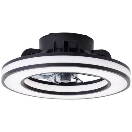 Brilliant - LED RGBW Pritemdomas lubinis ventiliatorius MONDELLO LED/26W/230V 2700-6500K diametras 41 cm juoda + nuotolinio valdymo pultas