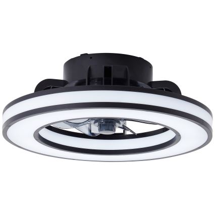 Brilliant - LED RGBW Pritemdomas lubinis ventiliatorius MONDELLO LED/26W/230V 2700-6500K diametras 41 cm juoda + nuotolinio valdymo pultas