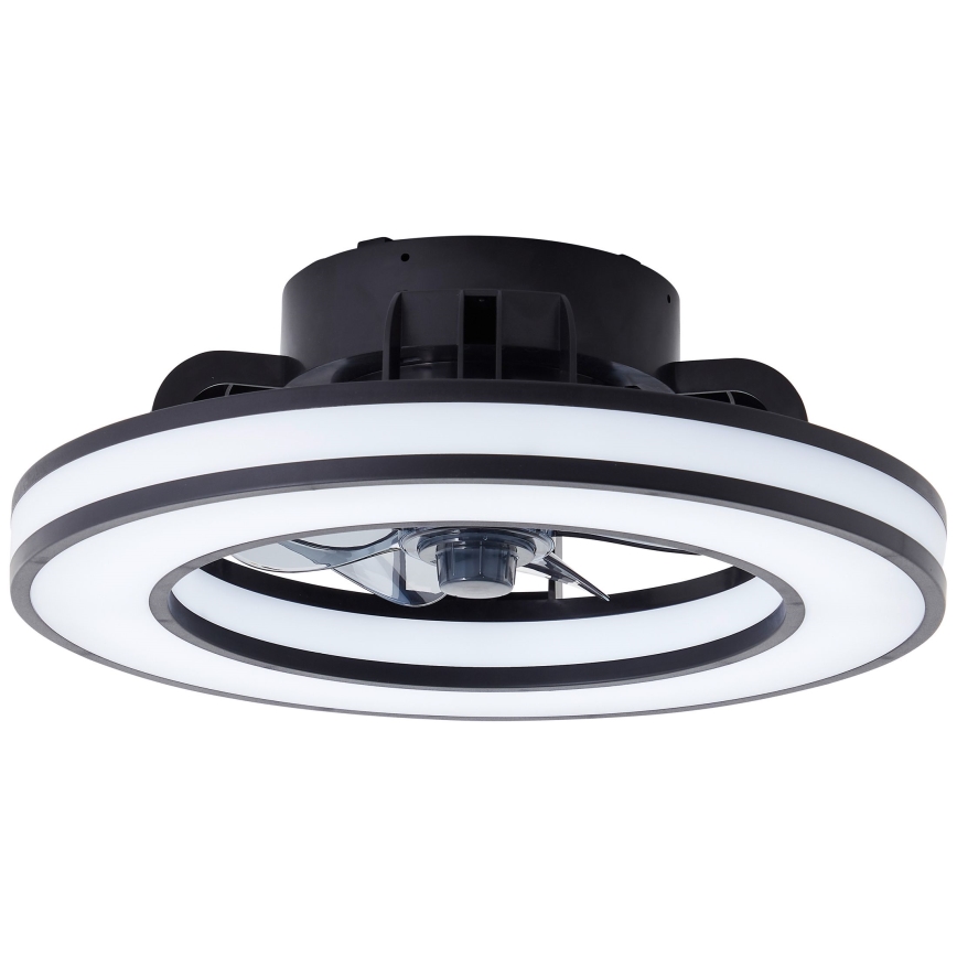 Brilliant - LED RGBW Pritemdomas lubinis ventiliatorius MONDELLO LED/26W/230V 2700-6500K diametras 41 cm juoda + nuotolinio valdymo pultas