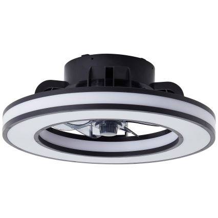 Brilliant - LED RGBW Pritemdomas lubinis ventiliatorius MONDELLO LED/26W/230V 2700-6500K diametras 41 cm juoda + nuotolinio valdymo pultas