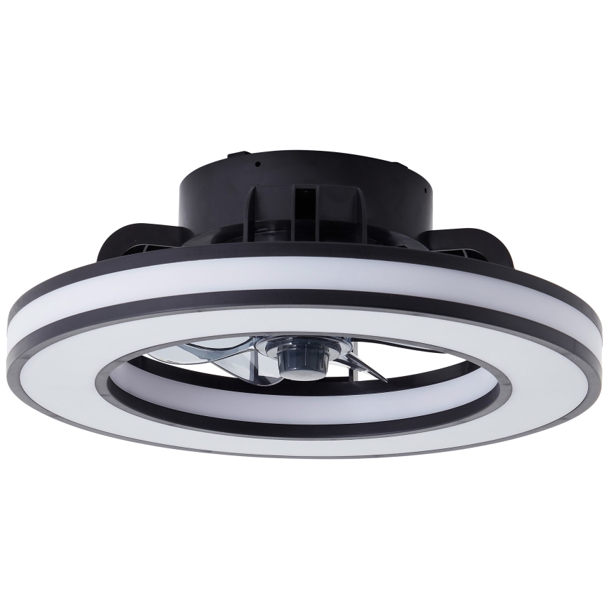 Brilliant - LED RGBW Pritemdomas lubinis ventiliatorius MONDELLO LED/26W/230V 2700-6500K diametras 41 cm juoda + nuotolinio valdymo pultas