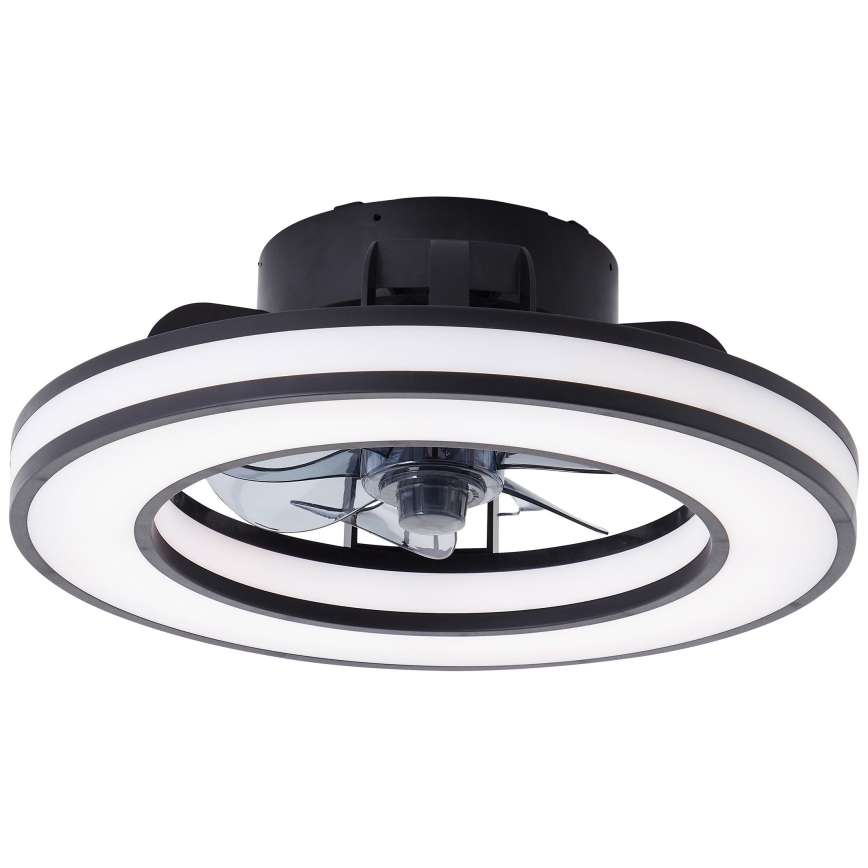 Brilliant - LED RGBW Pritemdomas lubinis ventiliatorius MONDELLO LED/26W/230V 2700-6500K diametras 41 cm juoda + nuotolinio valdymo pultas