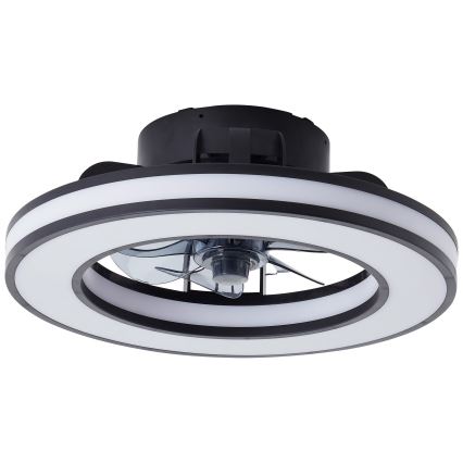 Brilliant - LED RGBW Pritemdomas lubinis ventiliatorius MONDELLO LED/26W/230V 2700-6500K diametras 41 cm juoda + nuotolinio valdymo pultas