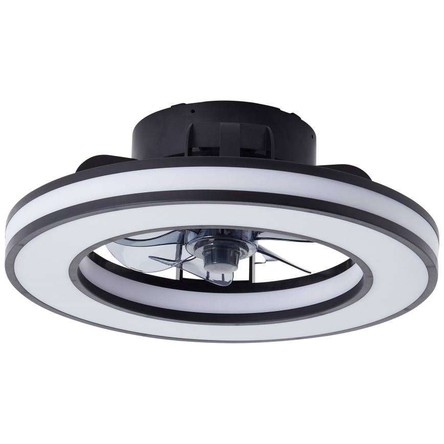 Brilliant - LED RGBW Pritemdomas lubinis ventiliatorius MONDELLO LED/26W/230V 2700-6500K diametras 41 cm juoda + nuotolinio valdymo pultas