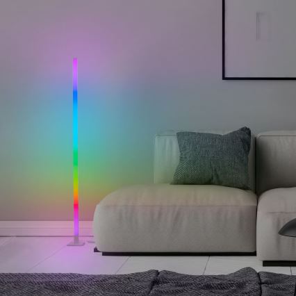 Brilliant - LED RGBW Pritemdomas toršeras NEELE LED/6,5W/230V balta + nuotolinio valdymo pultas