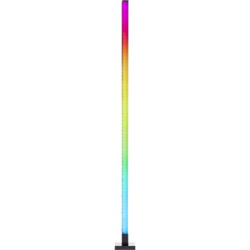 Brilliant - LED RGBW Pritemdomas toršeras NEELE LED/6,5W/230V juoda + nuotolinio valdymo pultas