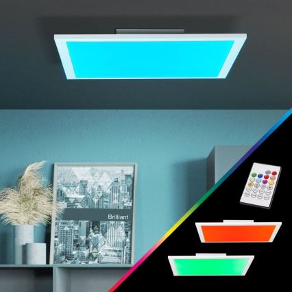 Brilliant - LED RGBW Reguliuojamas lubinis šviestuvas ABIE LED/24W/230V 2700-6500K + nuotolinio valdymo pultas