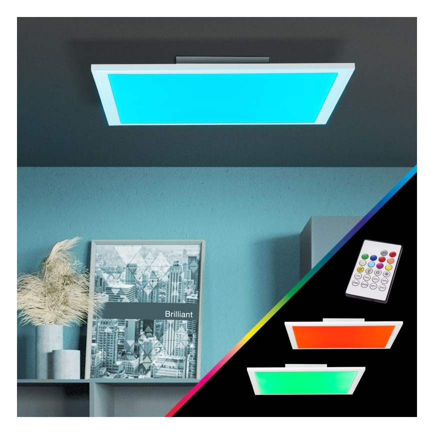 Brilliant - LED RGBW Reguliuojamas lubinis šviestuvas ABIE LED/24W/230V 2700-6500K + nuotolinio valdymo pultas
