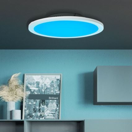 Brilliant - LED RGBW Reguliuojamas lubinis šviestuvas ABIE LED/24W/230V 2700-6500K + nuotolinio valdymo pultas