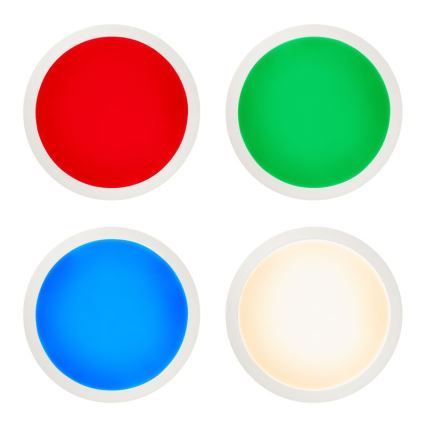 Brilliant - LED RGBW Reguliuojamas lubinis šviestuvas ABIE LED/24W/230V 2700-6500K + nuotolinio valdymo pultas