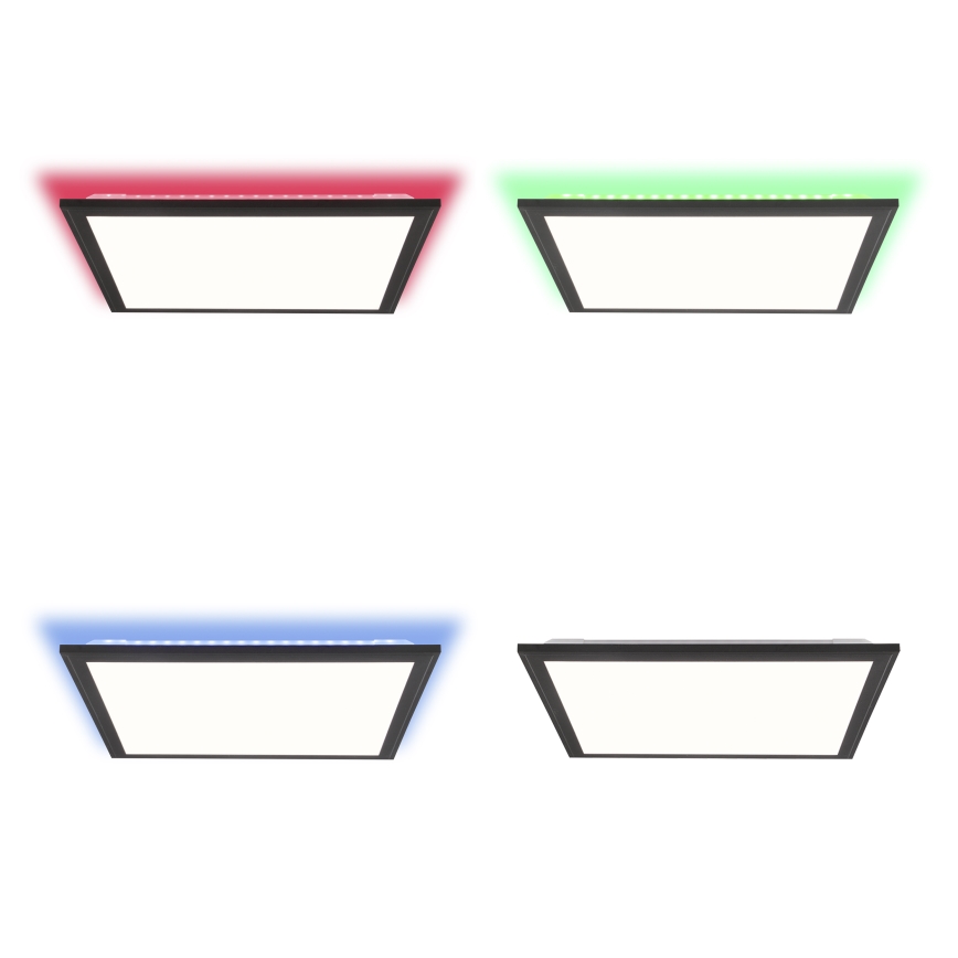 Brilliant - LED RGBW Reguliuojamas lubinis šviestuvas ALLIE LED/24W/230V 2700-6500K juoda + nuotolinio valdymo pultas