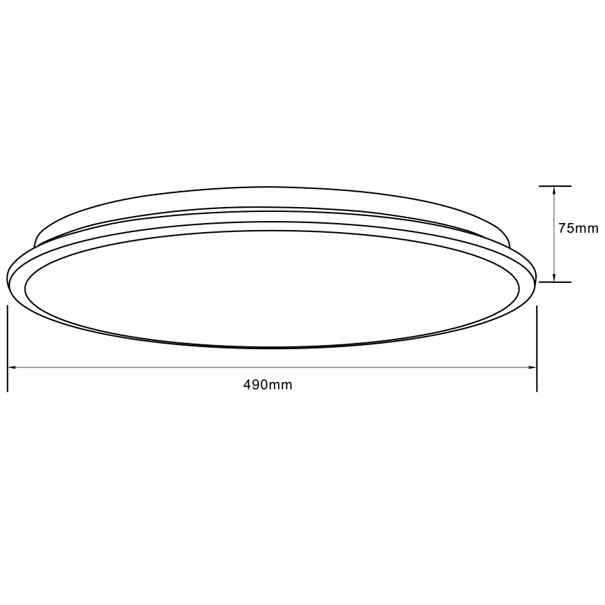 Brilliant - LED RGBW Reguliuojamas lubinis šviestuvas HEIDA LED/30W/230V 3000-6500K + nuotolinio valdymo pultas