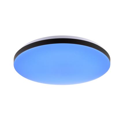 Brilliant - LED RGBW Reguliuojamas lubinis šviestuvas LIVIO LED/20W/230V 3000-6500K diametras 49 cm juoda + nuotolinio valdymo pultas