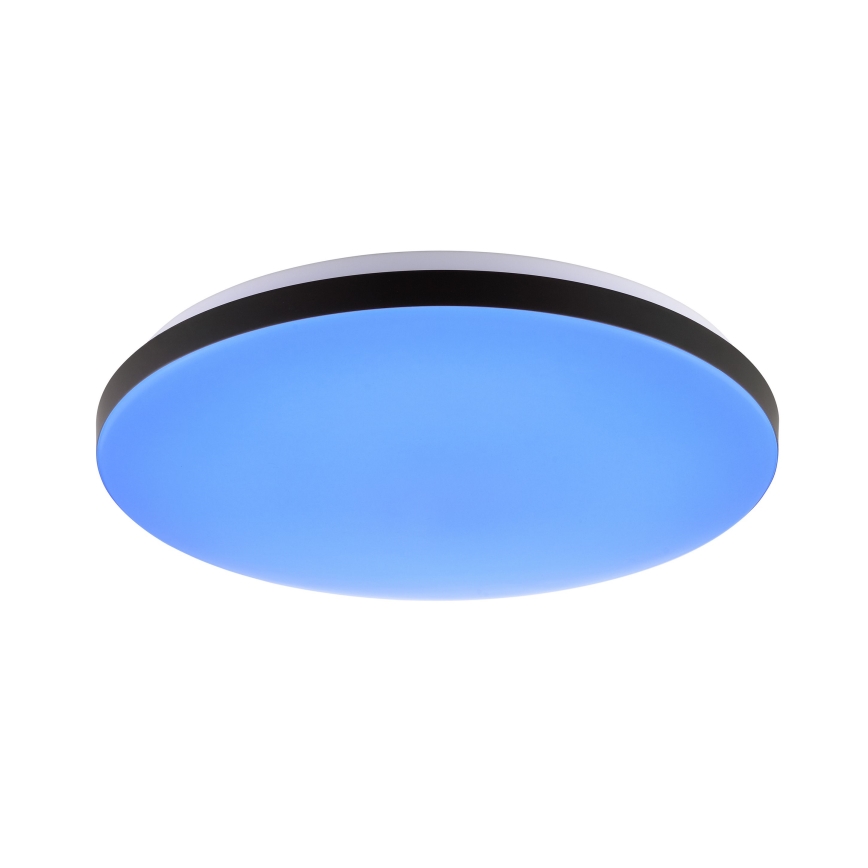 Brilliant - LED RGBW Reguliuojamas lubinis šviestuvas LIVIO LED/20W/230V 3000-6500K diametras 49 cm juoda + nuotolinio valdymo pultas
