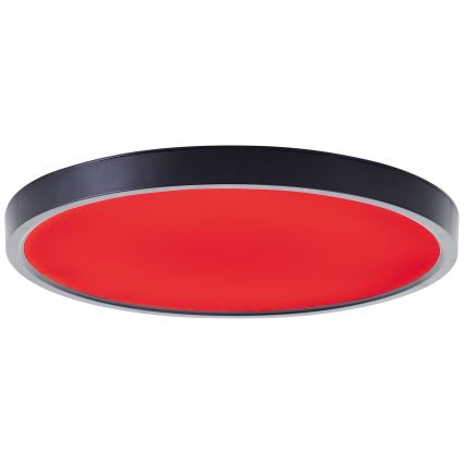 Brilliant - LED RGBW Reguliuojamas lubinis šviestuvas LOTTI LED/16W/230V 3000K diametras 30 cm juoda Wi-Fi Tuya + nuotolinio valdymo pultas