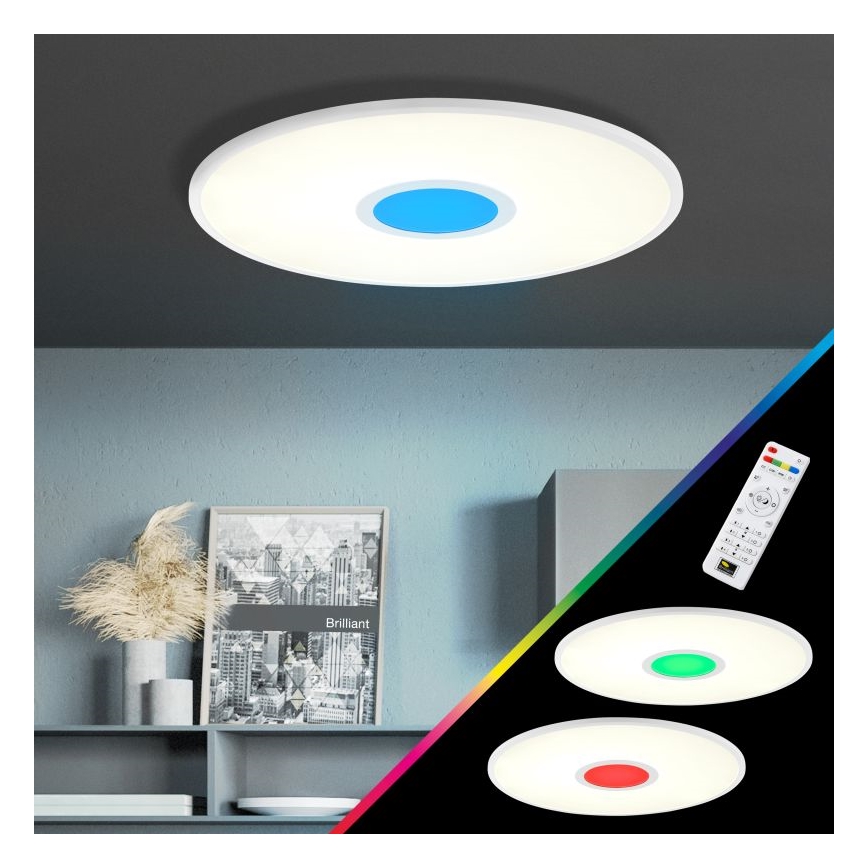 Brilliant - LED RGBW Reguliuojamas lubinis šviestuvas ODELLA LED/24W/230V 2700-6500K + nuotolinio valdymo pultas