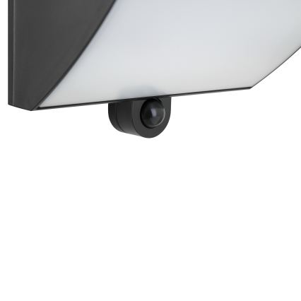 Brilliant - SIERRA saulės LED sieninis šviestuvas su jutikliu LED/6W/3,7V 2700/4000/6500K 2000 mAh IP54 juodas