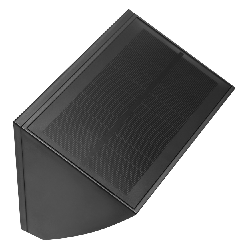 Brilliant - SIERRA saulės LED sieninis šviestuvas su jutikliu LED/6W/3,7V 2700/4000/6500K 2000 mAh IP54 juodas