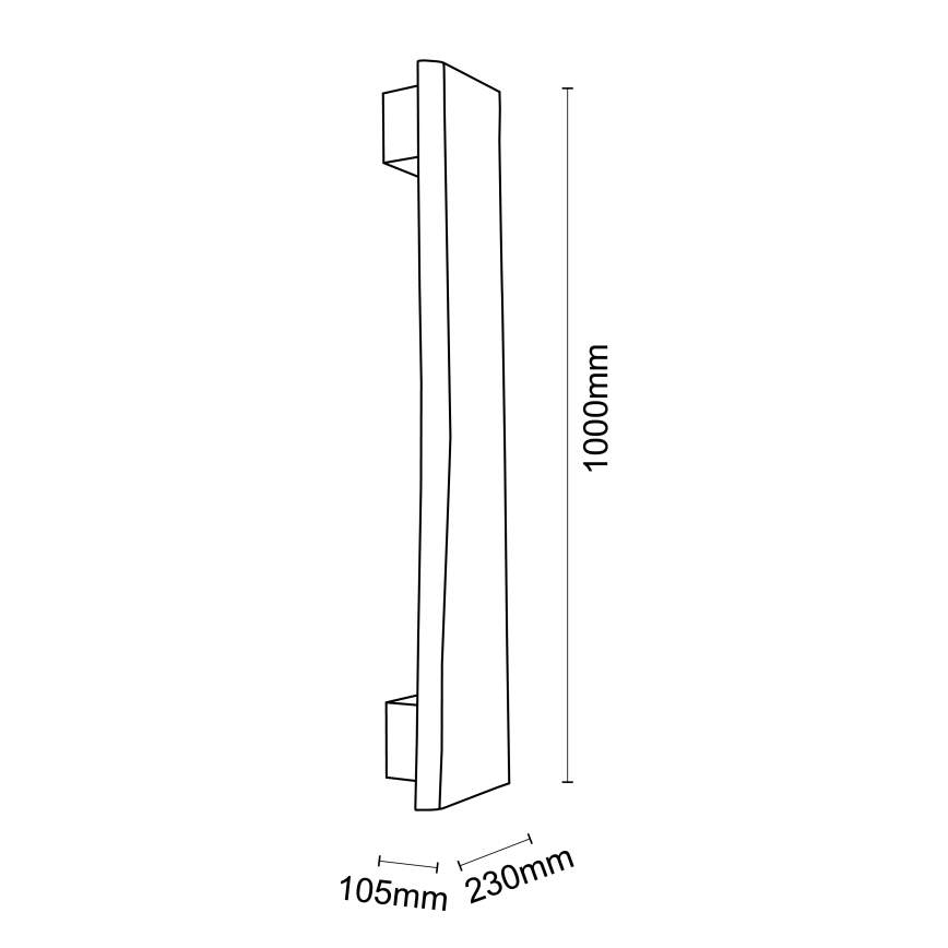 Brilliant - LED sieninis šviestuvas FEINGOLD LED/8,5W/230V pušis - FSC sertifikuota