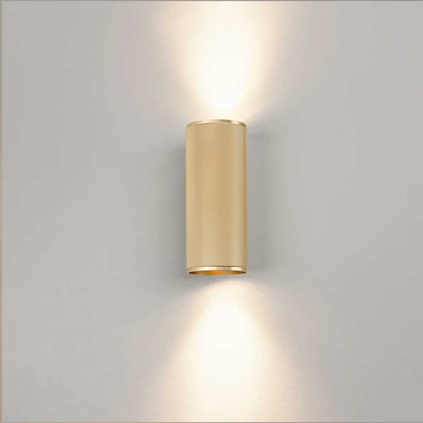 Brilliant - LED sieninis šviestuvas MARTY 2xGU10/5W/230V auksas