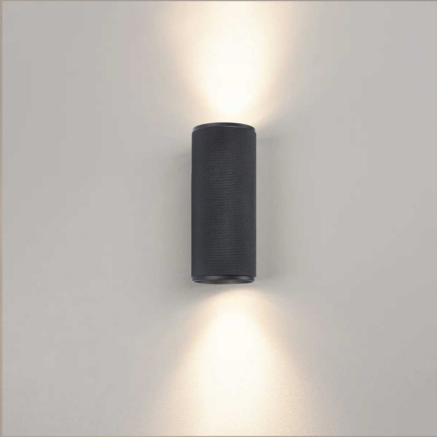 Brilliant - LED sieninis šviestuvas MARTY 2xGU10/5W/230V juoda