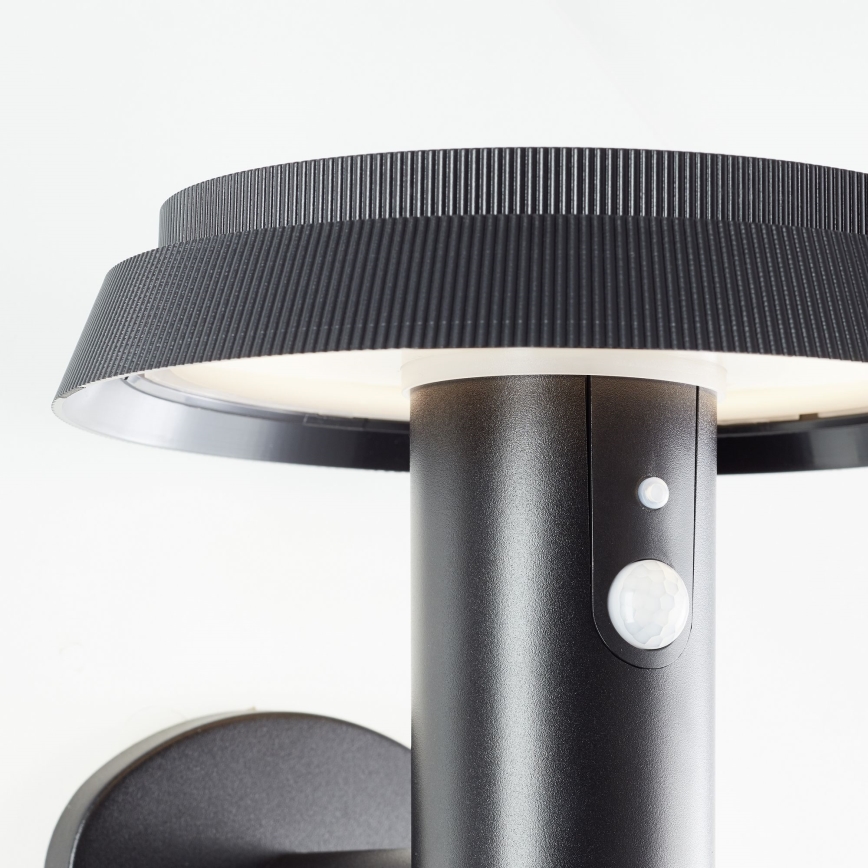 Brilliant - LED sieninis šviestuvas su jutikliu, įkraunamas saulės energija ALVERO LED/4W/3,7V IP44
