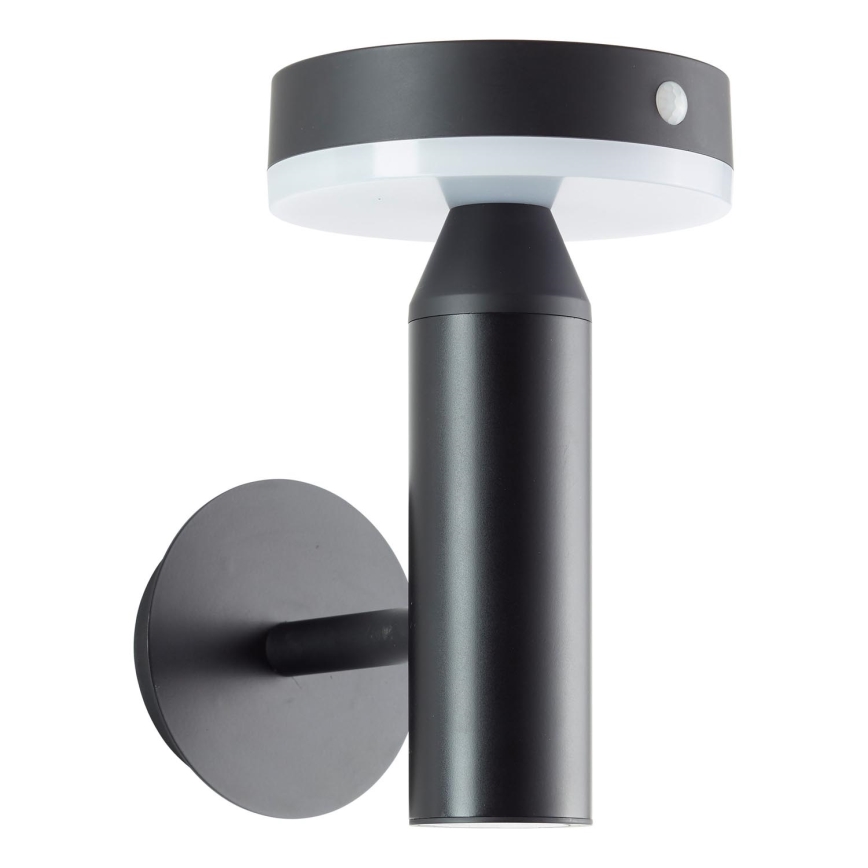 Brilliant - LED sieninis šviestuvas su jutikliu, įkraunamas saulės energija MAGUA LED/4W/3,7V 2000 mAh IP44