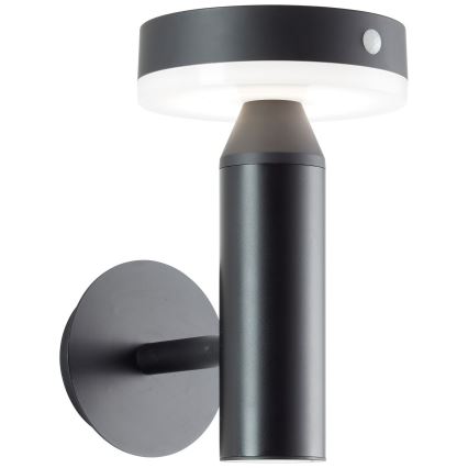 Brilliant - LED sieninis šviestuvas su jutikliu, įkraunamas saulės energija MAGUA LED/4W/3,7V 2000 mAh IP44