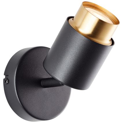 Brilliant - LED sieninis taškinis šviestuvas COVELO 1xGU10/5W/230V juodas/auksinis