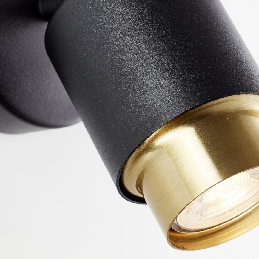 Brilliant - LED sieninis taškinis šviestuvas COVELO 1xGU10/5W/230V juodas/auksinis