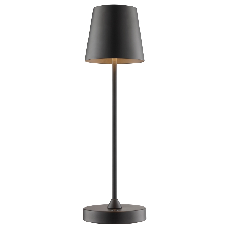 Brilliant - LED reguliuojama įkraunama jutiklinė lauko stalo lempa ELORA LED/2,5W/5V 2700K 2600 mAh IP44 juoda