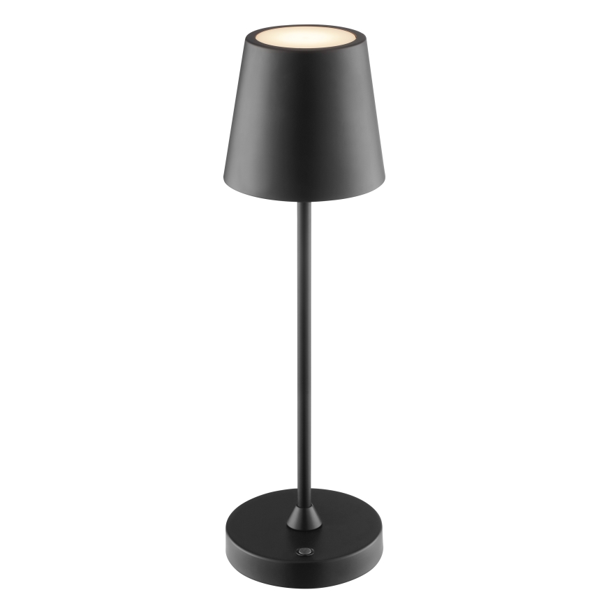 Brilliant - LED reguliuojama įkraunama jutiklinė lauko stalo lempa ELORA LED/2,5W/5V 2700K 2600 mAh IP44 juoda