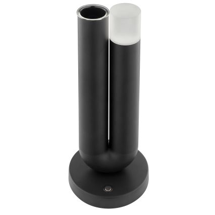 Brilliant - SAYU įkraunama, jutiklinė, reguliuojama lauko stalinė lempa LED/2,5W/5V 2700K 2600 mAh IP44 juoda
