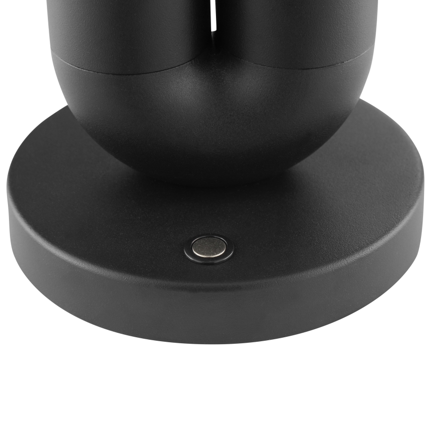 Brilliant - SAYU įkraunama, jutiklinė, reguliuojama lauko stalinė lempa LED/2,5W/5V 2700K 2600 mAh IP44 juoda