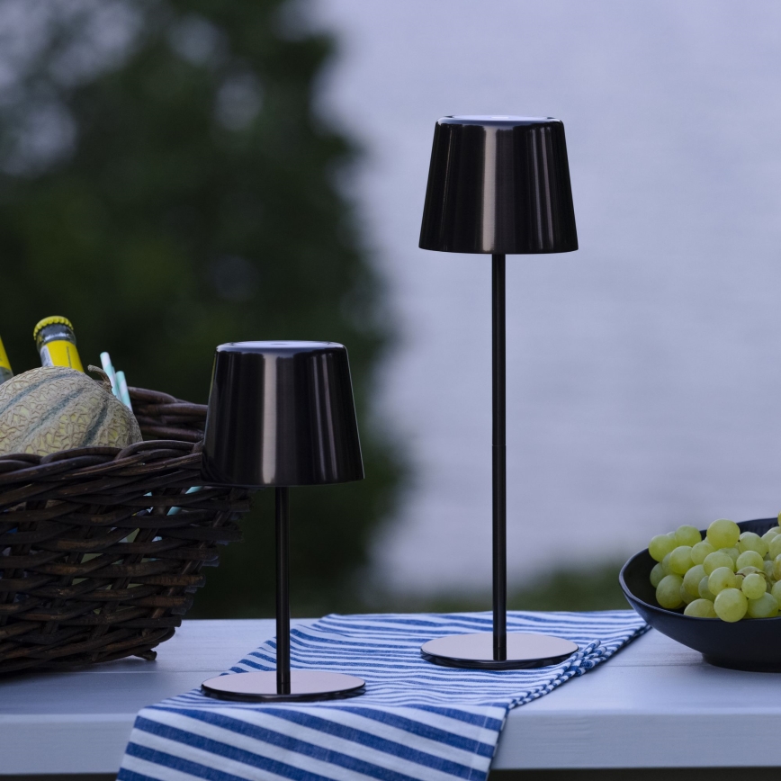 Brilliant - LED šviesos reguliavimas jutiklinė lauko lempa XAANA LED/4W/5V 3000/4000/6500K IP44 juoda