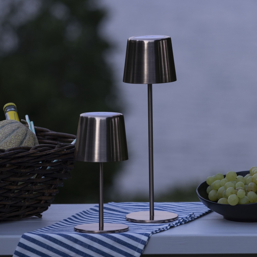 Brilliant - LED šviesos reguliavimas jutiklinė lauko lempa XAANA LED/4W/5V 3000/4000/6500K IP44 varis