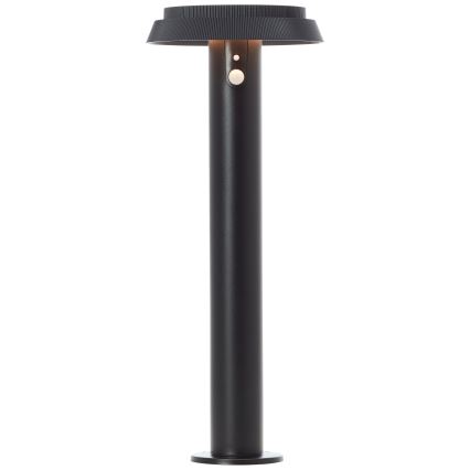 Brilliant - LED šviestuvas, įkraunamas saulės energija su jutikliu ALVERO LED/4W/3,7V 2000 mAh 50 cm IP44 juoda