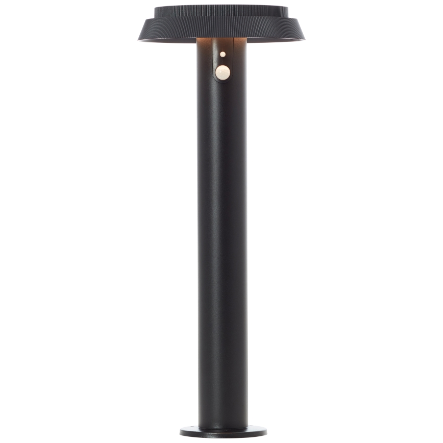 Brilliant - LED šviestuvas, įkraunamas saulės energija su jutikliu ALVERO LED/4W/3,7V 2000 mAh 50 cm IP44 juoda