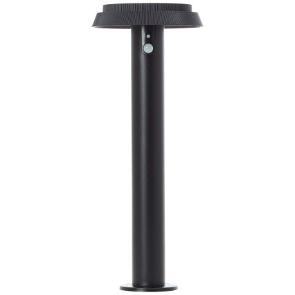 Brilliant - LED šviestuvas, įkraunamas saulės energija su jutikliu ALVERO LED/4W/3,7V 2000 mAh 50 cm IP44 juoda