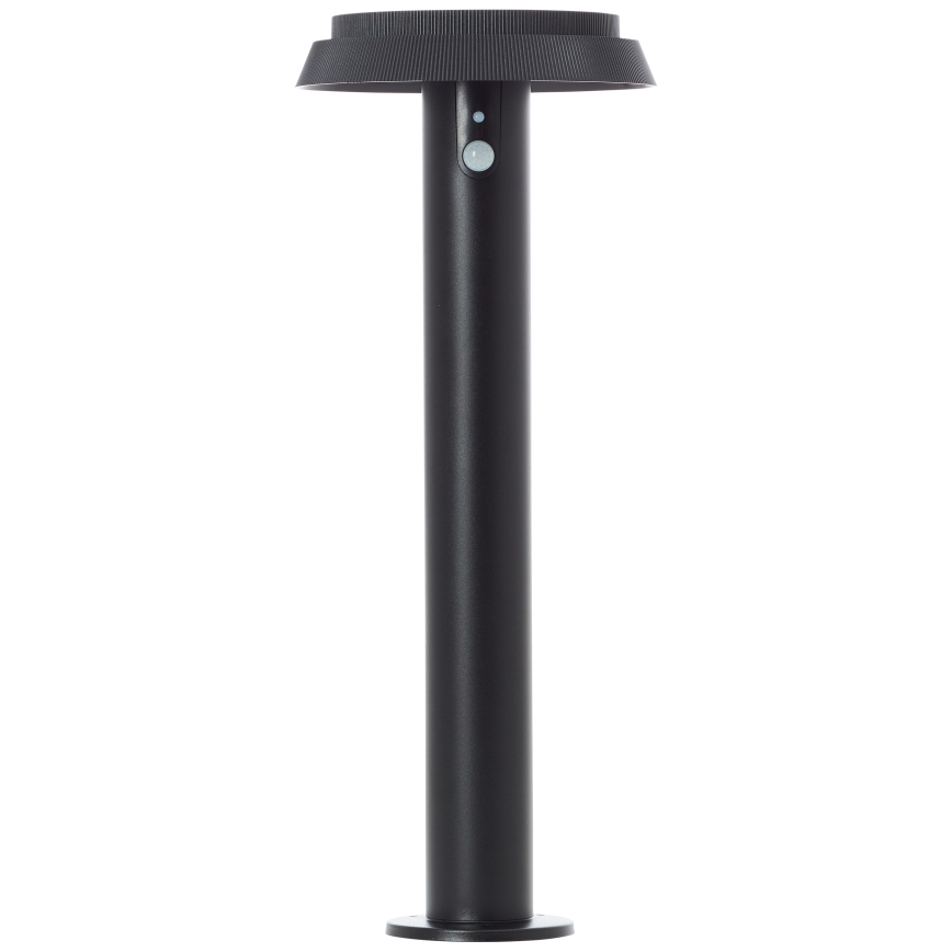 Brilliant - LED šviestuvas, įkraunamas saulės energija su jutikliu ALVERO LED/4W/3,7V 2000 mAh 50 cm IP44 juoda