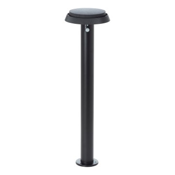 Brilliant - LED šviestuvas, įkraunamas saulės energija su jutikliu ALVERO LED/4W/3,7V 70 cm IP44 juoda