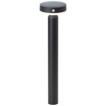 Brilliant - LED šviestuvas, įkraunamas saulės energija su jutikliu MAGUA LED/4W/3,7V 2000 mAh 50,2 cm IP44 juoda