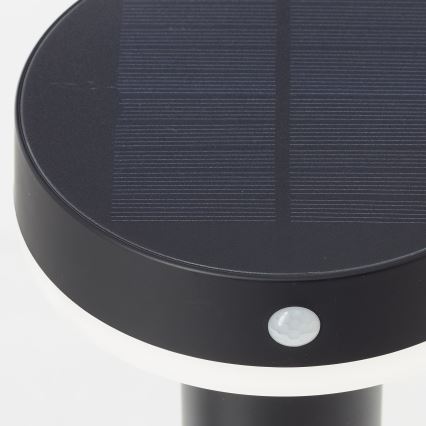 Brilliant - LED šviestuvas, įkraunamas saulės energija su jutikliu MAGUA LED/4W/3,7V 2000 mAh 50,2 cm IP44 juoda